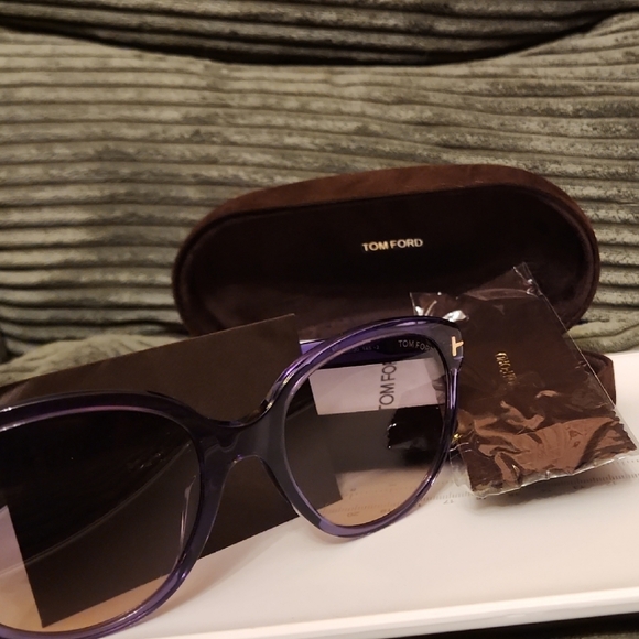 Tom Ford Purple Sunglasses Chic Accessories